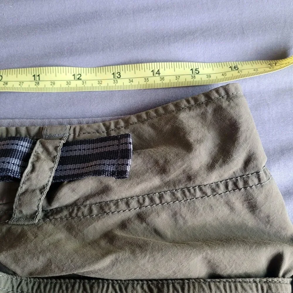 Men’s Mountain Hardwear Medium Green Hiking Pants Zip Off Convertible Matterhorn